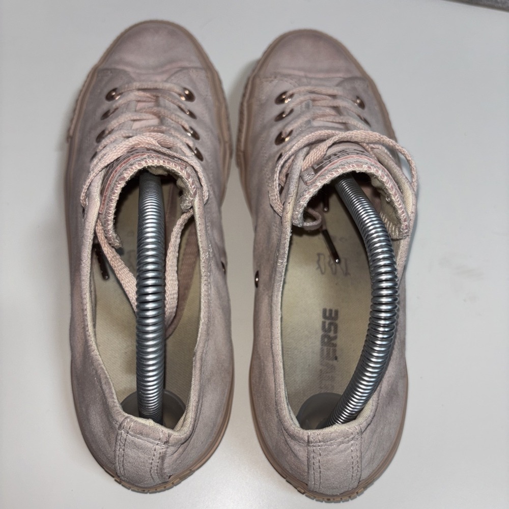 Converse Women's 6.5 CTAS OX Bisque Blush Rose Gold 158411C Suede - Picture 7 of 11